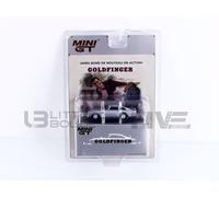 True Scale Miniatures Mini-GT MGT00900-007F Aston Martin DB5 007 Goldfinger 60Th Anniversary 1965 French Version - échelle 1/64 - modèle de Voiture
