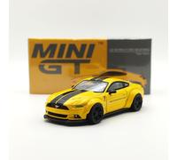Mini GT 1/64 Ford Mustang LB Works (S550) - Triple Yellow - #1077 - 2025 - Neuf