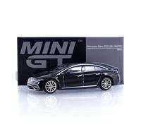 Voiture miniature 1/64 - MINI GT - Mercedes-Benz EQS 580 4Matic - Métal - Noir - Livrée montée
