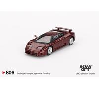 Mini GT #806 1:64 Bugatti EB110 GT Rouge Foncé Métallique Voiture miniature