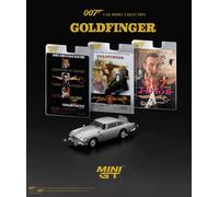 Mini Gt 1/64 - Aston Martin Db5 Goldfinger 007 English Blister Packaging 1965 Mgt00900-007e-Mini Gt