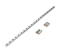 Mini guide de Rail linéaire 550mm roulement de Rail linéaire haute précision avec 2 blocs de glissière MGN12C pour imprimante 3D et Machine CNC