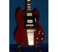 Mini Guitar ACDC ANGUS YOUNG Red SG Display by Mini Guitars