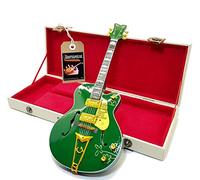 Mini guitar Bono Vox U2 Irish falcon Goal is soul model + boîtier miniature à l'échelle 1:4 guitare miniature avec étui de collection gadget rock mémorable