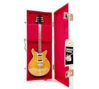 Mini guitar Santana prs Réplique modèle + boîte miniature à disque dur à échelle 1:4 guitare miniature avec étui de collection gadget rock mémorable