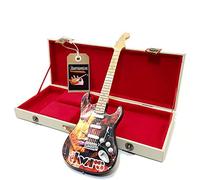 Mini guitar the doors jim morrison tributo + boîte miniature à échelle 1:4 guitare miniature avec étui de collection gadget rock mémorable