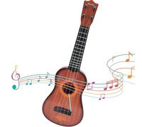 Mini Guitare, 17 Mini-Guitare ukulélé Tout-Petit avec 4 Cordes réglables