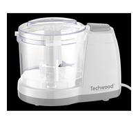 Mini Hachoir 375 mL - Techwood THA-150, 150W, avec bouton poussoir, lames en inox et couvercle de sécurité
