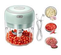Mini Hachoir À Ail - Couteau de Cuisine Sans Fil Rechargeable | Hachoir À Viande 250M | Pour Poulet, Bœuf, Fromage, Oignon, Légumes, Viande Et Préparation De Repas Cuisine À La Maison