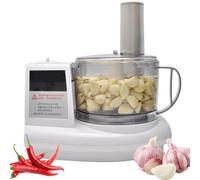 Mini Hachoir à Ail électrique, éplucheuse 1,5 L 500 W à Vitesse Réglable, Trancheuse à Ail Commerciale, Hachoir à Viande Et Piment, Petit Robot Ménager