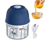 Mini Hachoir À Ail Électrique Machine de Traitement Rechargeable USB 300 ml | Hachoir à Oignon Électrique Pour Aliments pour Noix Piment Légumes Gingembre Fruits Viande Assaisonnements et