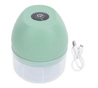 Mini hachoir à ail électrique sans fil, multifonction, pour la cuisine, hachoir à légumes et oignons, robot culinaire portable, 250 ml, en plastique ABS sûr, en acier inoxydable, (Vert clair)