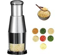 Mini hachoir à légumes en acier inoxydable pour ail et oignon, hachoir à légumes compact pour préparation rapide des repas