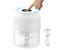 Mini hachoir à viande - Métal ABS 12 x 8 cm | Mini hachoir électrique pour viande, ail, légumes | Robot culinaire ergonomique à bouton-poussoir pour pommes de terre, porc, carottes