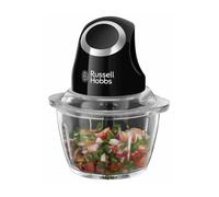 Mini Hachoir - - Desire 24662-56 - 200 W - Bol En Verre 1 L - Lames Inox - Noir Mat Russell Hobbs