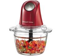 Mini Hachoir Électrique [Bol En Verre Avec Couvercle] Blender Desire Rouge (500 Ml, Mixeur Polyvalent: Fruits, Légumes, Viand[Z1]