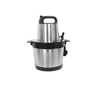 Mini hachoir électrique, broyeur à viande avec bol en acier inoxydable de 6 L, 1000 W, idéal pour la viande, les oignons, les légumes et les noix - Kit de 100 pièces pour cuisine professionn