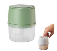 Mini hachoir électrique de 250 ml, hachoir à ail portable rechargeable par USB sans fil avec lames en acier inoxydable, petit hachoir à légumes pour oignon, gingembre, noix, viande