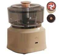 Mini hachoir électrique, hachoir à ail électrique 350 ml à ail rechargeable avec lame en acier inoxydable mini nourriture détachable pour gingembre, café au lait