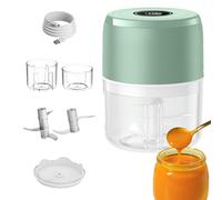 Mini hachoir électrique pour aliments ustensiles de cuisine miniature | Processeur alimentaire portable pour cuisiniers à domicile, débutants, professionnels, RV, dorm, camping, vacances