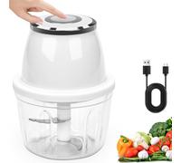 Mini Hachoir Électrique Rechargeable USB 350ml pour Oignon, Ail, Viande, Légumes - Hachoir Alimentaire