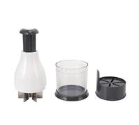 Mini hachoir hachoir à légumes manuel lame en acier inoxydable démontage facile pour oignons noix ail gingembre poivre hachoir PP matériau blanc