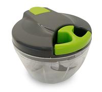 Mini hachoir manuel à ficelle FACILITYS - 3 lames acier inoxydable - Cuve 0,52 L - Ø 12,5 cm - Gris
