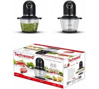 Mini Hachoir - TECHWOOD - 800mL - 300W - Lames Inox - Couvercle lavable