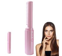 Mini Hair lissener Portable Hairless Hair Saiderener Brosse USB RECHARGable 3 TEMPÉRATURE BRSION RÉGLABLE AVEC LA FEAUX ANTI-SCALD POUR TOUS TYPES Style 3