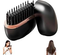Mini Hair Straightener, 3-Speed Intelligent Temperature Control, Rechargeable Wireless Portable Hair Straightener Brush (Black)