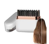 Mini Hair Straightener - ABS 2000mAh | 3 Temperature Settings USB Rechargeable Heated Styling Comb | Travel-Friendly Flat Iron For Home Travel Commuting Short Trips