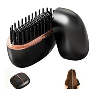 Mini Hair Straightener,Rechargeable Wireless Portable Hair Straightener Brush,Anti Scald Shell, 3 Speed Temperature Control,Travel Hot Styling Tools,Idea For Home Travel (Black)