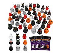 Mini Halloween Figurines - 60 Pieces Resin Assorted Funny Desk Decor