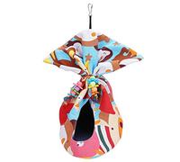 Mini hamac en Toile pour Oiseaux, nid Suspendu pour perroquets de Petite, Moyenne et Grande Taille, avec Plaque en Acrylique, Accessoire de Cage étanche doté d’Une Corde (Petite)