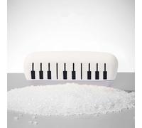 Mini harmonica en silicone à 16 trous pour enfants, clé de do, corps entier amovible, lavable, instruments de musique mignons pour tout-petits (C)