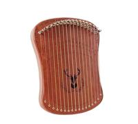 Mini harpe Lyre professionnelle à 17 cordes, style doigt, Kalimba, Piano à doigts avec accessoires, boîte à musique créative for enfant débutant Lyre Harpe(Color:Brown-Box Type)