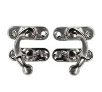 Mini Hasp Latch Set - 2pcs crochet de moraillon de style vintage, petit avec vis | Idéal pour les boîtes antiques, boîtes à bijoux, boîtess à outils, projets de bricolage