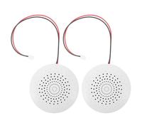 Mini Haut-Parleur avec Boîtier Plastique 2 Pièces 1 W 8 Ohms | Compact, Blanc, Métal et Plastique, pour Projets DIY Audio, Amplificateur et Interphone