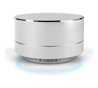 Mini Haut-Parleur Bluetooth Design Métal Brossé avec Lumière LED Réfléchissante A10 (Noir) Noir, Noir G