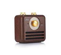 Mini Haut-Parleur Bluetooth Design Rétro et Radio-FM R917-B (Brun Foncé)