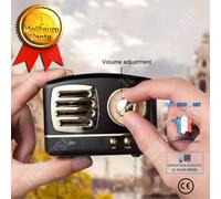 Mini Haut-Parleur Bluetooth V4.1 Vintage Enceinte Acoustique Hifi Stéréo Portable Sans Fil - Noir