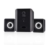 Mini haut-parleur filaire USB combine, lecteur de musique stereo, caisson de basses pour telephone portable, noir