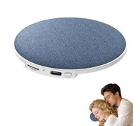 Mini haut-parleur portable sans fil Bluetooth 5.4 à conduction osseuse ultra-mince pour dormir avec bruit blanc et minuterie, casque de sommeil privé pour adultes et enfants (B)