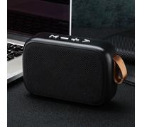 Mini haut-parleur Portable sans fil G2 6D, compatible Bluetooth 4.2, avec prise de carte USB TF, caisson de basses, pour intérieur et extérieur-Noir