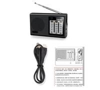 Mini haut-parleur Radio à bande complète, Portable, FM, AM, SW, rétro, avec antenne, USB, rechargeable, produits de divertissement, L-31