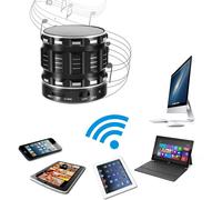 Mini haut-parleur sans fil compatible Bluetooth, en métal, Super pour iPhone, Samsung Table PC-96855, prend en charge les cartes TF jusqu'à 16G