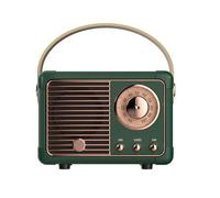 Mini haut-parleurs sans fil portables en forme de caméra de connexion rétro BT avec radio FM, GREEN- Speaker