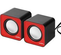 Mini haut-parleurs stéréo compacts PC ordinateur portable USB paire d'enceintes rouge Audiocore