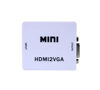MINI HDMI 2VGA HD 1080P, convertisseur HDMI vers VGA avec Audio, adaptateur de boîtier vidéo pour Xbox360, PC, DVD, PS3 [F1043CF]