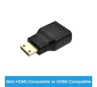 Mini HDMI-Compatible Adaptateur Compatible HDMI 90 270 Résistant Convertisseur Mâle à Femelle Angle Droit, Connecteur 4K HD, Prolongateur Compatible Mini / Micro ""Nipseyteko